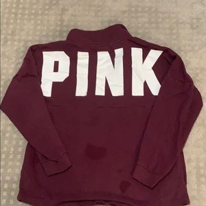 Victoria’s Secret pink Half zip hoodie